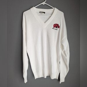 Andrew Rohan made in the USA Wisconsin Badgers v-necks size large.